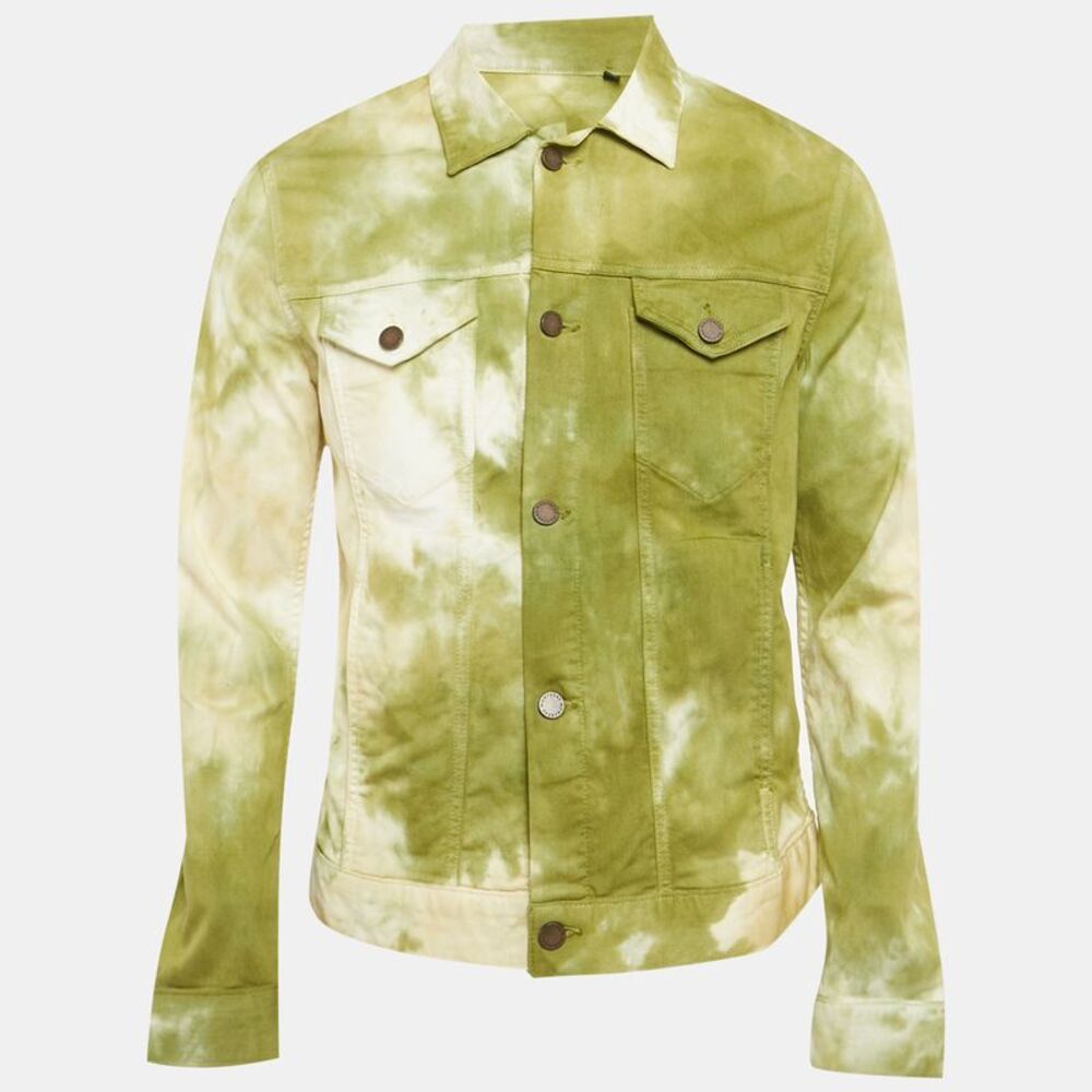 Monfrere Green Tie-Dye Cotton The Dean Jacket M